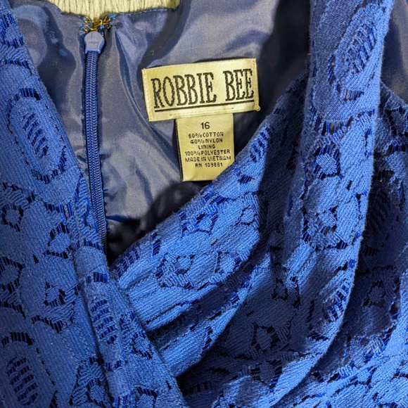 Blue Lace Dress - Picture 2 of 2